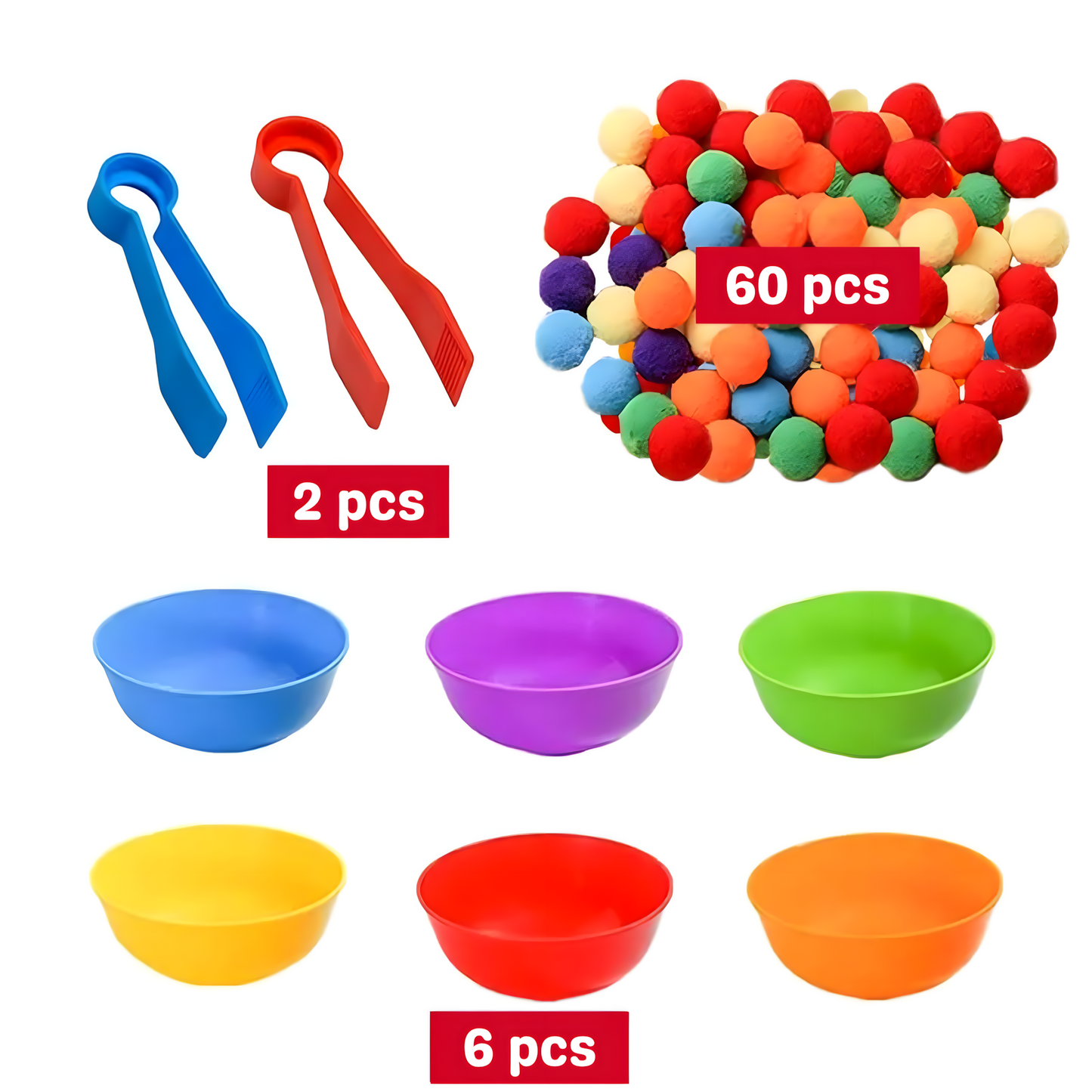 Counting Pompoms Toy