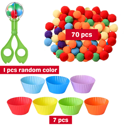 Counting Pompoms Toy